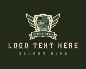 Character - Soldier Army Military logo design