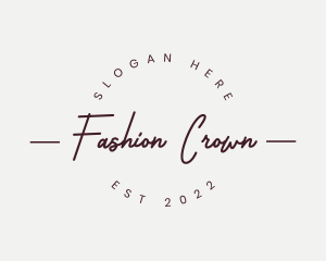 Feminine Fashion Business logo design