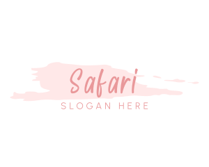 Feminine Watercolor Handwriting Logo