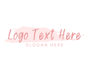 Feminine Watercolor Handwriting Logo