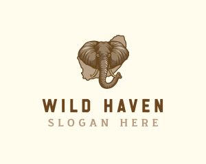 South Africa Wild Elephant logo design