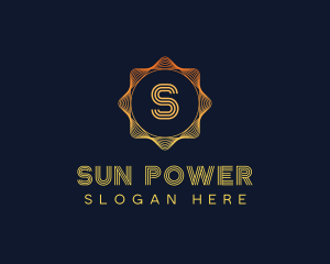 Gradient Sun Technology logo design