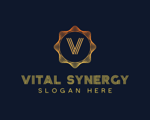 Synergy - Gradient Sun Technology logo design