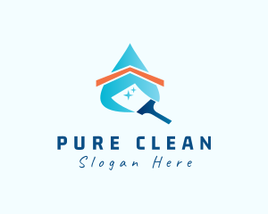 House Cleaning Housekeeping logo design