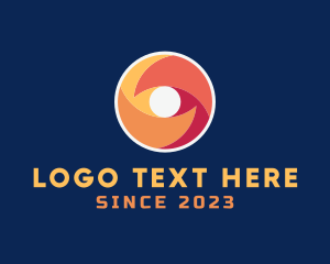Contact Lens - Generic Camera Shutter Letter O logo design