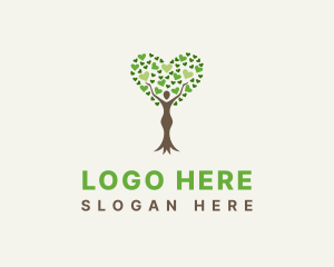 Love Tree Woman Logo