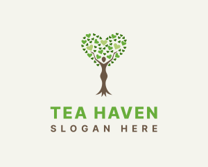 Love Tree Woman logo design