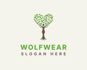 Vegetation - Love Tree Woman logo design