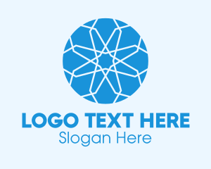 Pattern - Blue Intricate Gemstone logo design