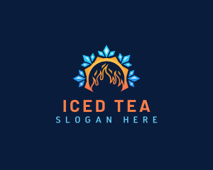 Ice Fire Cooling logo design