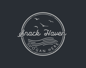 Hipster Summer Badge logo design