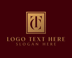 Monogram - Letter TC Deluxe Hotel logo design