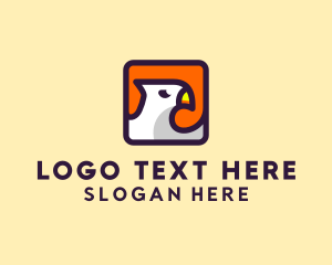 Coast - Seagull Bird App logo design