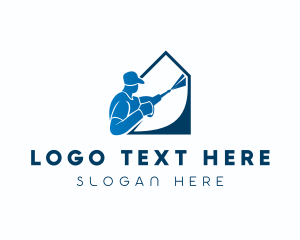 House Cleaning - Janitor House Cleaning logo design