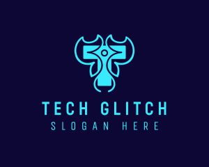 Tech Gaming Letter T  logo design