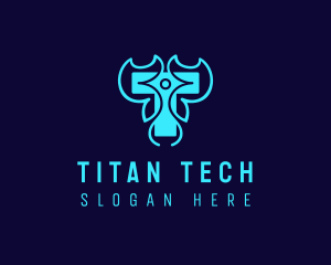 Tech Gaming Letter T  logo design