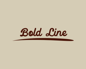 Underline - Cursive Classy Business logo design