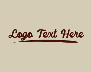 Cursive Classy Business Logo