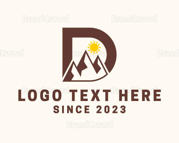 Sunrise Mountain Letter D Logo