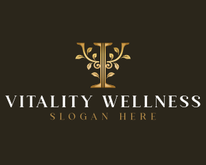 Psychology Wellness Leaf logo design