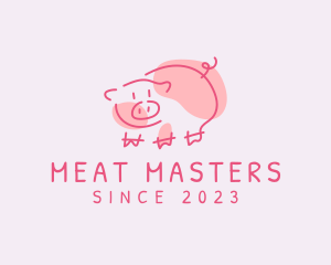 Pig Farm Sketch logo design