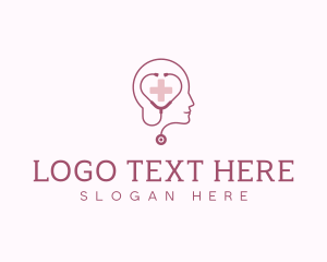 Psychologist Therapist Stethoscope Logo