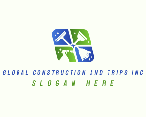 Clean Sanitation Housekeeping Logo