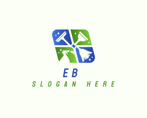 Sanitation - Clean Sanitation Housekeeping logo design