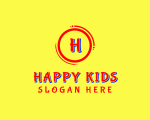 Kid Toddler Party logo design