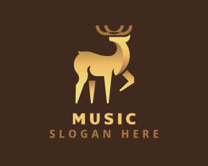 Agency - Golden Deer Animal logo design