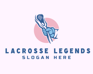 Lacrosse - Sports Lacrosse Stick logo design