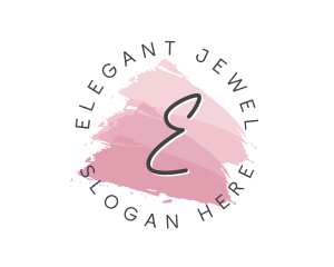 Classy Cosmetics Watercolor logo design