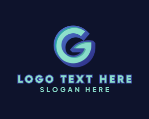 Futuristic - Sleek Gaming Letter G logo design