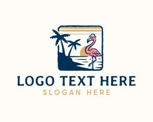 Vacation - Vacation Flamingo Resort logo design