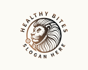 Elegant Stethoscope Lion logo design