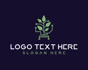 Plant - Leaf Plant Biotechnology logo design