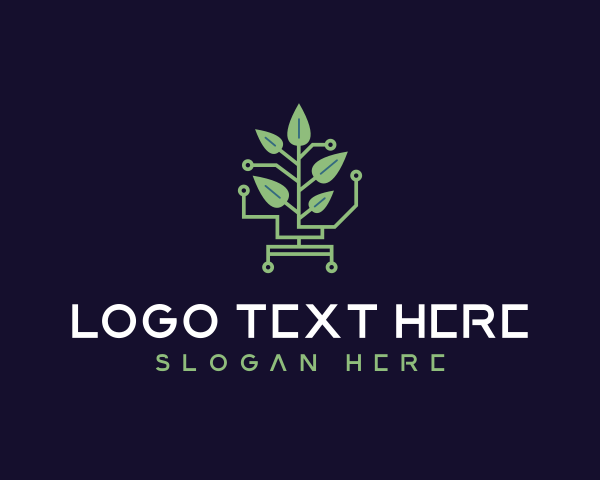 Scientific - Leaf Plant Biotechnology logo design