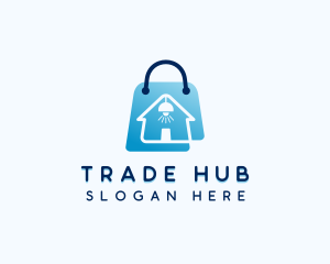 Marketplace - Furniture Shopping Bag logo design