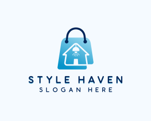 Shop - Furniture Shopping Bag logo design
