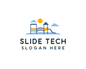 Slide - Daycare Playground Park logo design