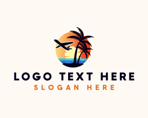 Beach Chair - Beach Travel Tourism logo design