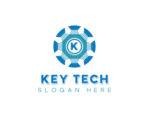 Cybersecurity Tech Business logo design