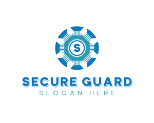 Cybersecurity Tech Business logo design