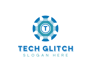 Cybersecurity Tech Business logo design