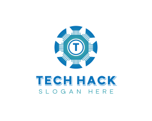 Cybersecurity Tech Business logo design