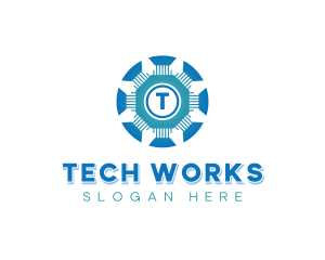 Cybersecurity Tech Business logo design