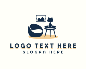 Lamp - Furnishing Interior Design logo design