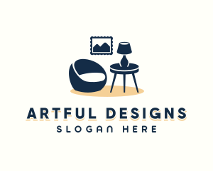 Furnishing Interior Design logo design