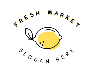 Lemon Juice  Farm Market logo design