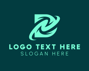 Technician - Online Gaming Letter D logo design